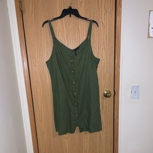 Cotton on olive green dress